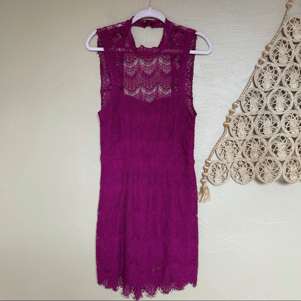 Intimately Free People Daydream Lace Mini Dress, L